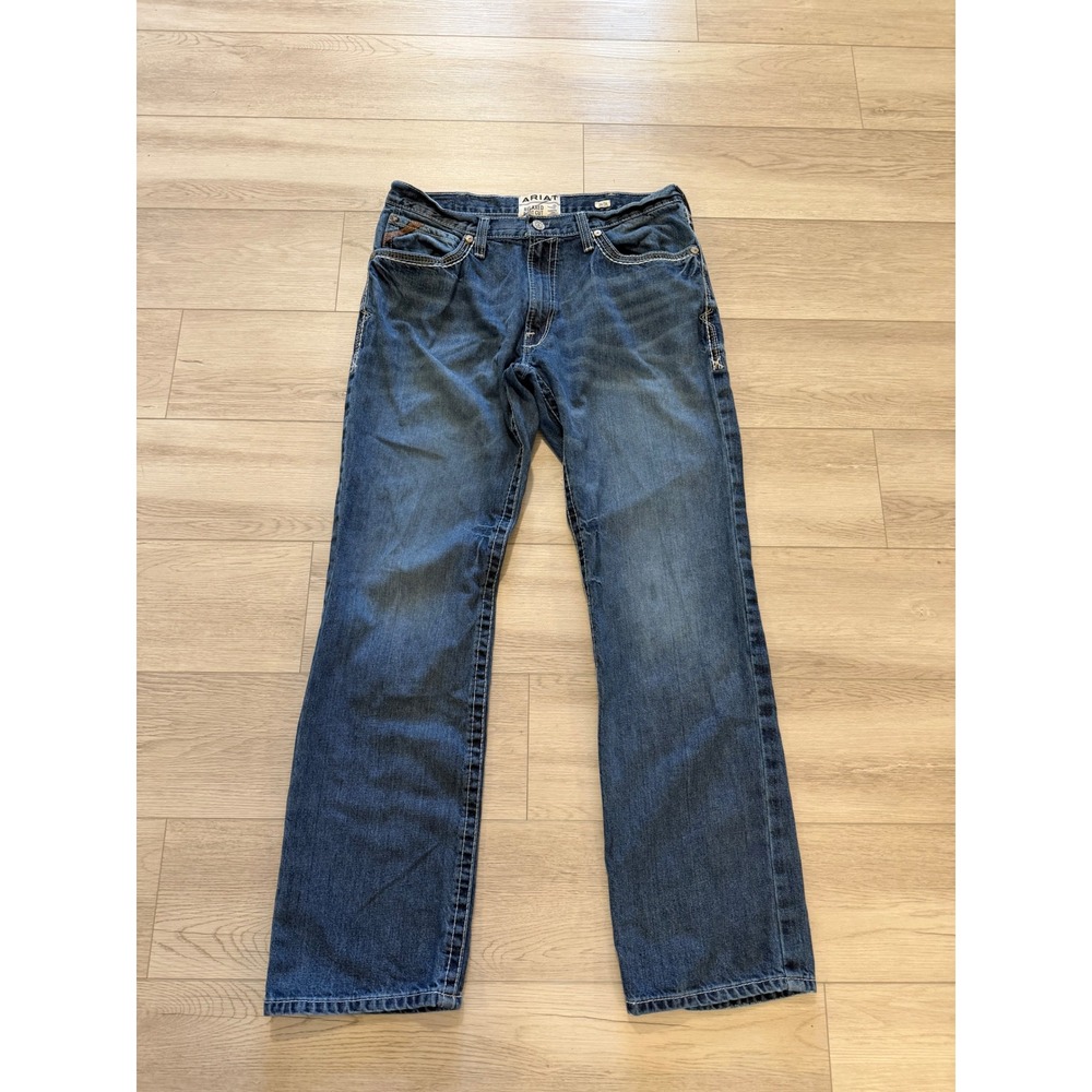 Ariat M4 Coltrane Relaxed Boot Cut Jeans Mens 36x34 Durango Wash 10017511